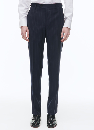 Men's blue, navy blue virgin wool suit Fursac - C3AVRA-CC11-D031