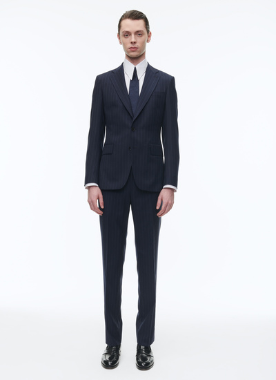 Men's suit navy blue virgin wool Fursac - C3AVRA-CC11-D031