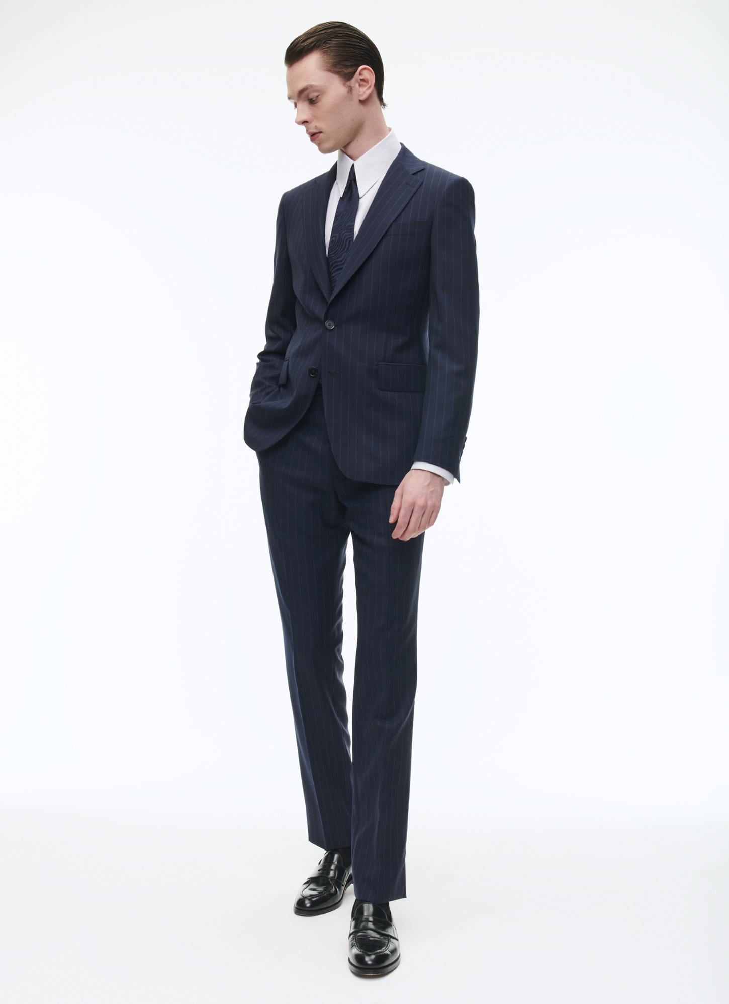 Men's navy blue suit Fursac - C3AVRA-CC11-D031