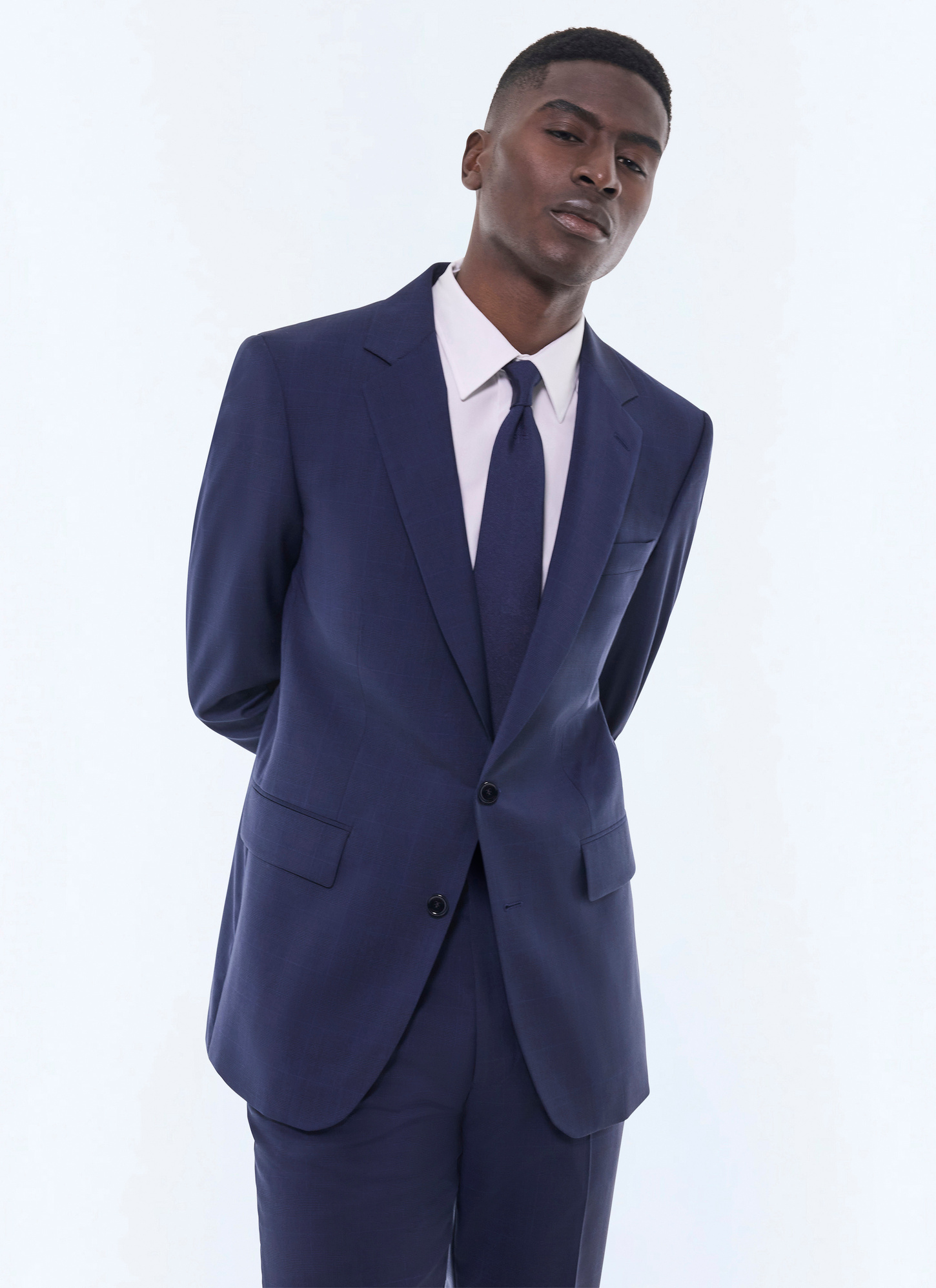 Men's navy blue suit Fursac - C3FOXA-GC13-D030