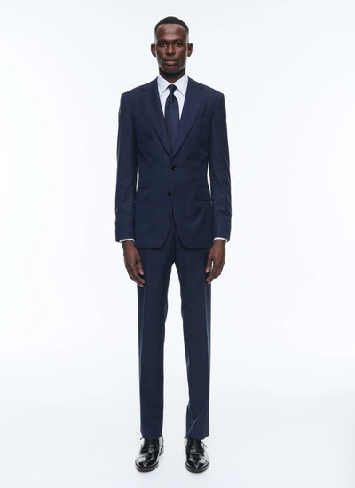 Men's suit navy blue virgin wool serge Fursac - C3CIXE-DC10-D030