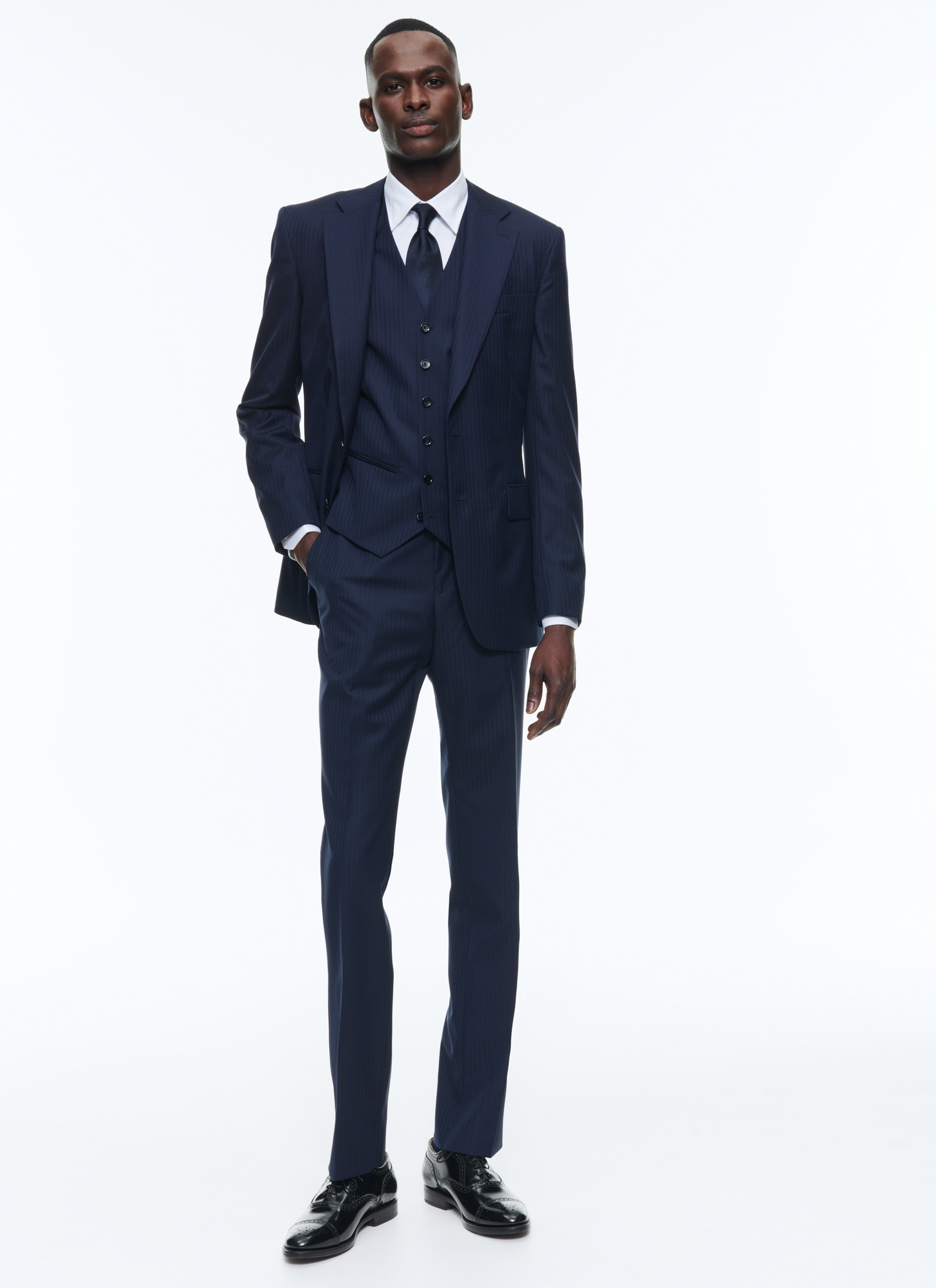 Men's navy blue suit Fursac - C3CIXE-DC10-D030