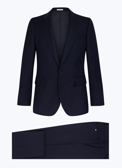 Men's navy blue - weaved suit Fursac - C3EXUN-EC27-D030