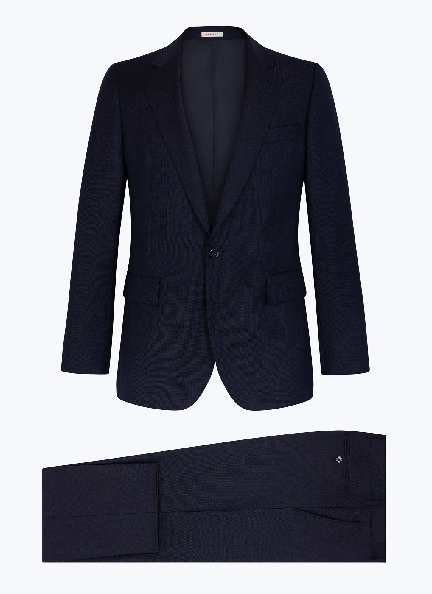 Men's navy blue - weaved suit Fursac - C3EXUN-EC27-D030