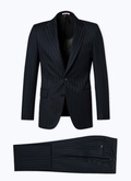 Wool fitted suit with Jacquard effect - C3CIXE-CC08-D030