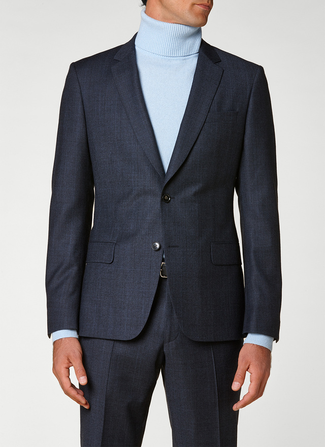 Petrol blue fitted cut suit 20HC3ROLY-RC10/31 - Men's suit