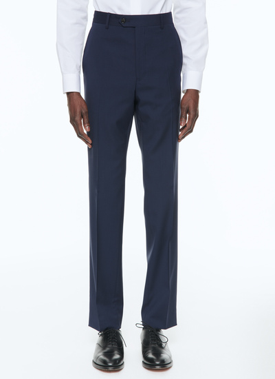 Men's blue, navy blue virgin wool suit Fursac - C3SOXE-VC60-32