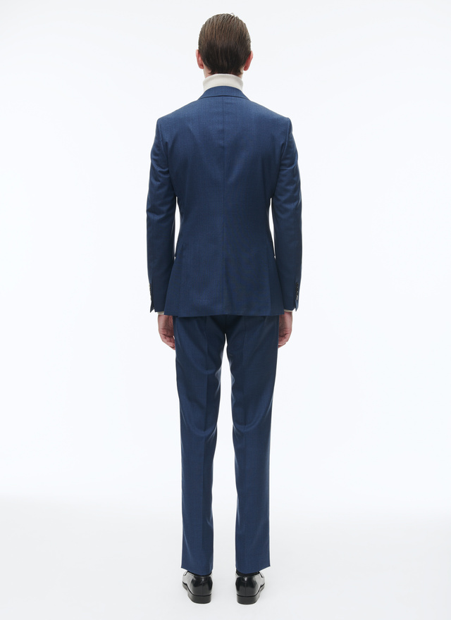 Men's blue, navy blue virgin wool suit Fursac - C3AXUN-OC31-D026