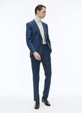 Wool fitted suit with micro design - C3AXUN-OC31-D026
