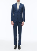 Wool fitted suit with micro design - C3AXUN-OC31-D026