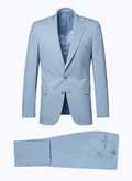 Virgin wool canvas fitted suit - C3CIXE-DC36-D003