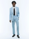 Fitted herringbone serge suit - C3FRAM-DC13-D003