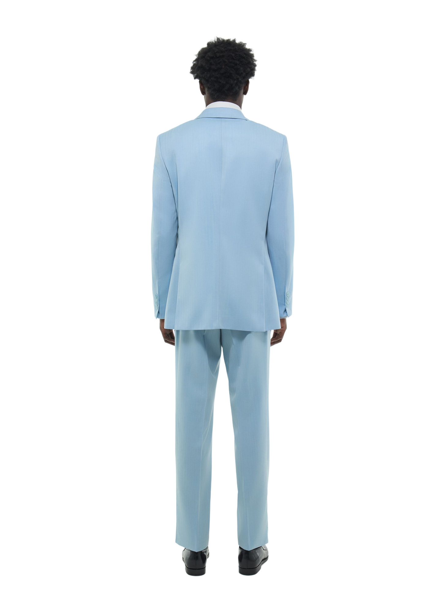 Men's suit sky blue virgin wool serge Fursac - C3FRAM-DC13-D003