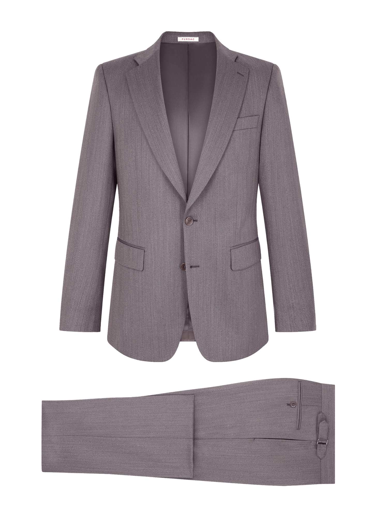 Men's brown virgin wool suit Fursac - C3FEXU-GC05-G014