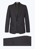 Straight cut suit in mottled wool - C3EDMO-EX09-B021