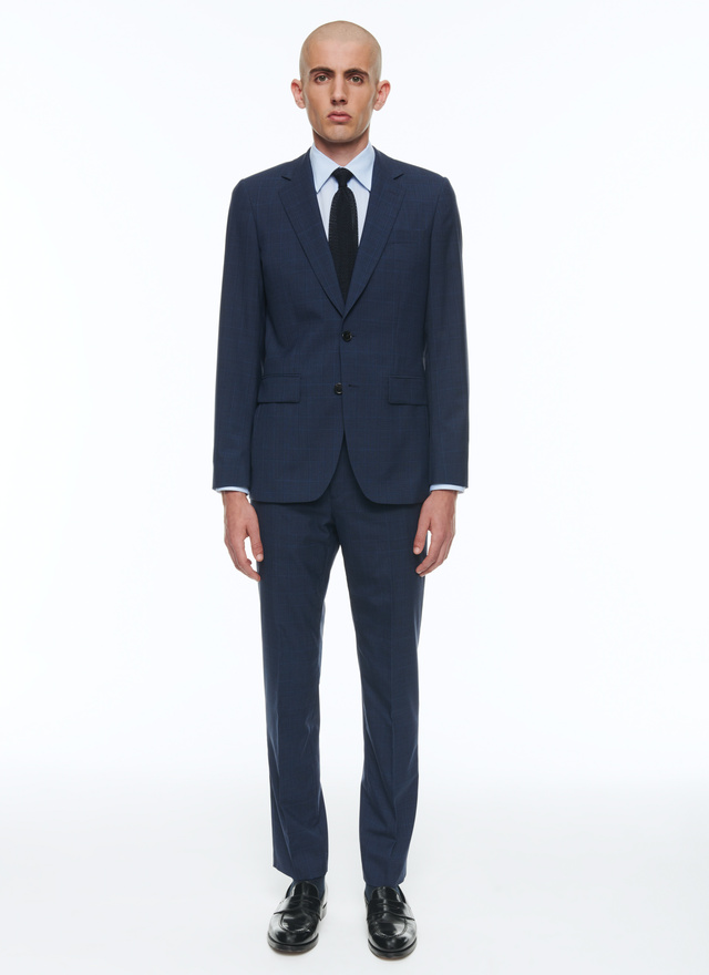Men's suit blue virgin wool Fursac - C2AIDO-CC53-D032