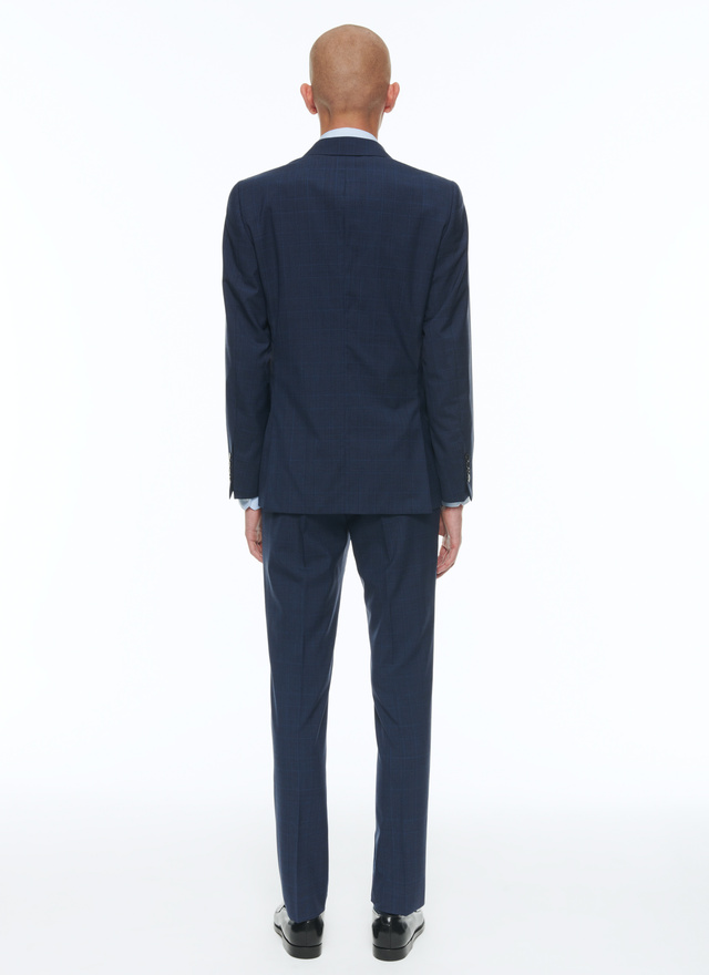 Men's blue, navy blue virgin wool suit Fursac - C2AIDO-CC53-D032