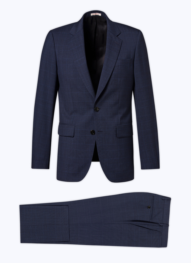 Men's blue - prince of wales pattern suit Fursac - C2AIDO-CC53-D032