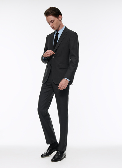 Men's suit charcoal grey virgin wool Fursac - 22HC2AIDO-AC26/21