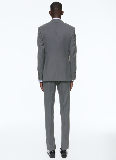 Men's grey virgin wool suit Fursac - C2AIDO-TC47-24