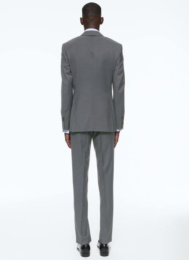 Men's grey virgin wool suit Fursac - C2AIDO-TC47-24