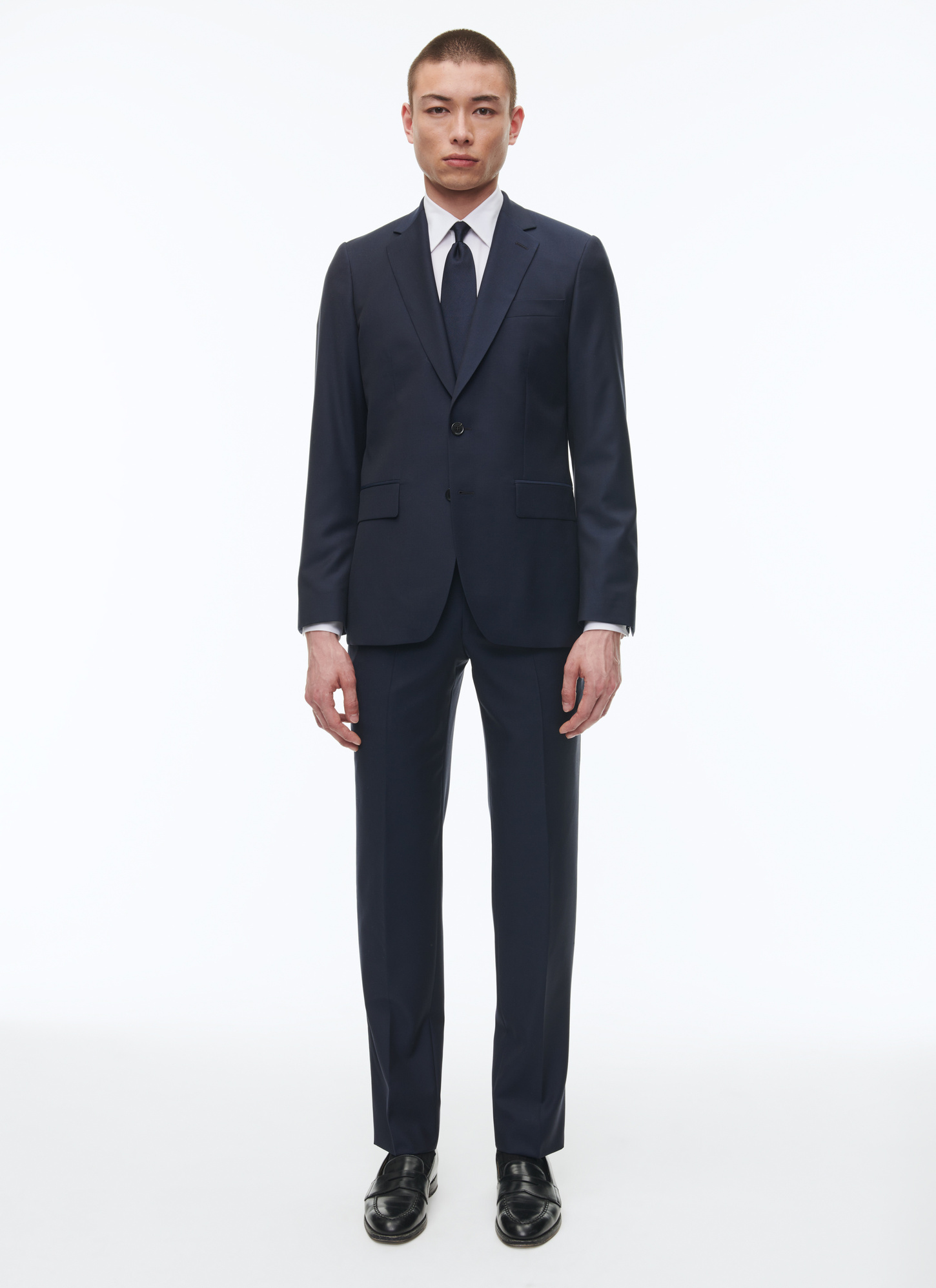 Men's suit navy blue virgin wool Fursac - C2AIDO-AC81-31