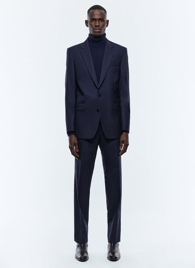 Men's suit navy blue virgin wool Fursac - C2AIDO-EC24-D030