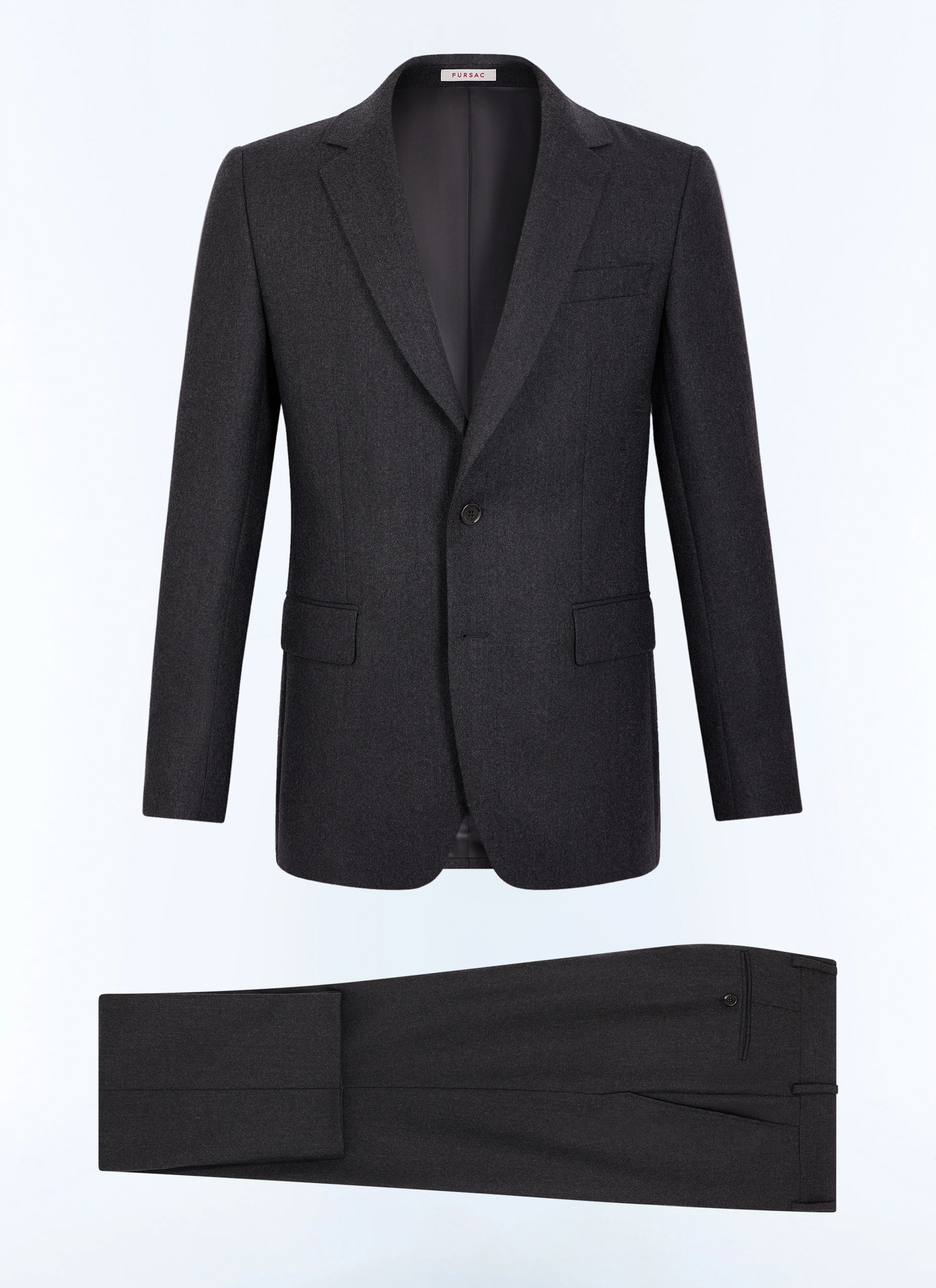 Men's anthracite suit Fursac - C3FOXA-LC17-B021