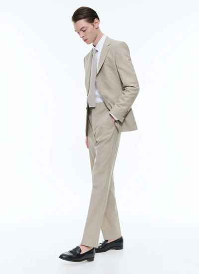 Men's beige suit Fursac - C3BAXI-BC31-56