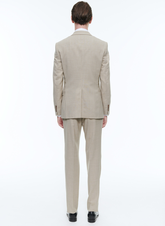 Men's virgin wool canvas suit Fursac - C3BAXI-BC31-56