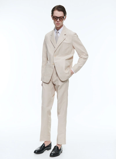 Men's suit beige linen and cotton canvas Fursac - C3DANA-DX09-A006