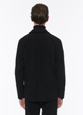 Black cotton moleskin travel jacket - 22HC3ALOE-AX10/20