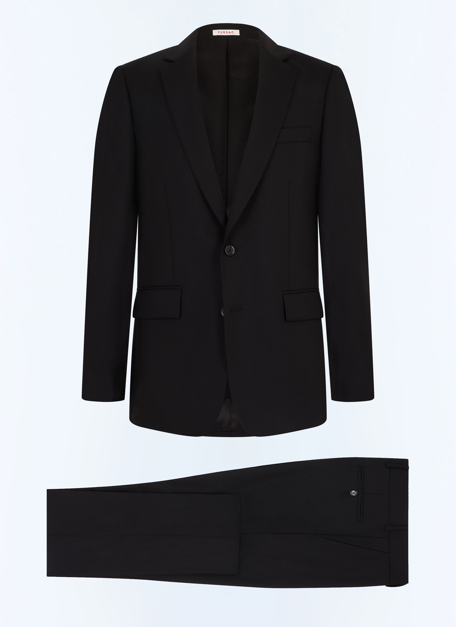 Men's black suit Fursac - C2AIDO-GC40-B020
