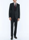 Fitted linen canvas suit - C3FEDO-FX13-B020