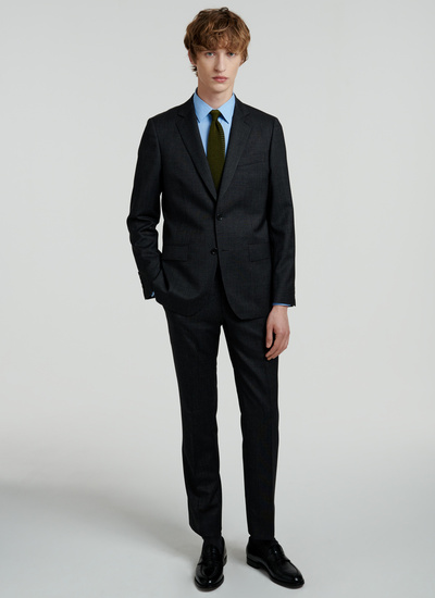 Men's suit charcoal grey virgin wool Fursac - 22EC3VOXA-VC23/21