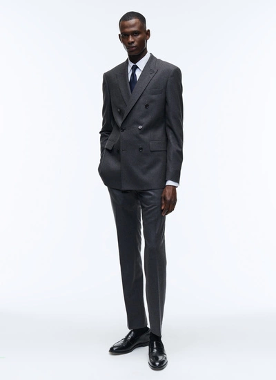 Men's suit charcoal grey blended wool flannel Fursac - C3VOCA-OC55-22