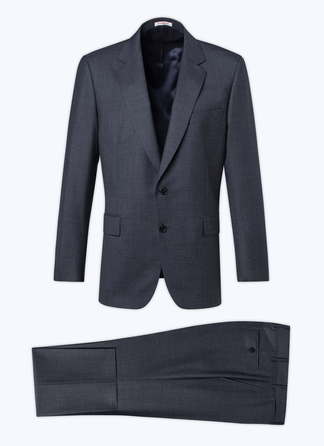 Men's charcoal grey - end-on-end suit Fursac - C1AIDO-CC64-B029