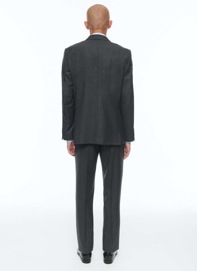 Men's grey virgin wool suit Fursac - C1AIDO-CC64-B029