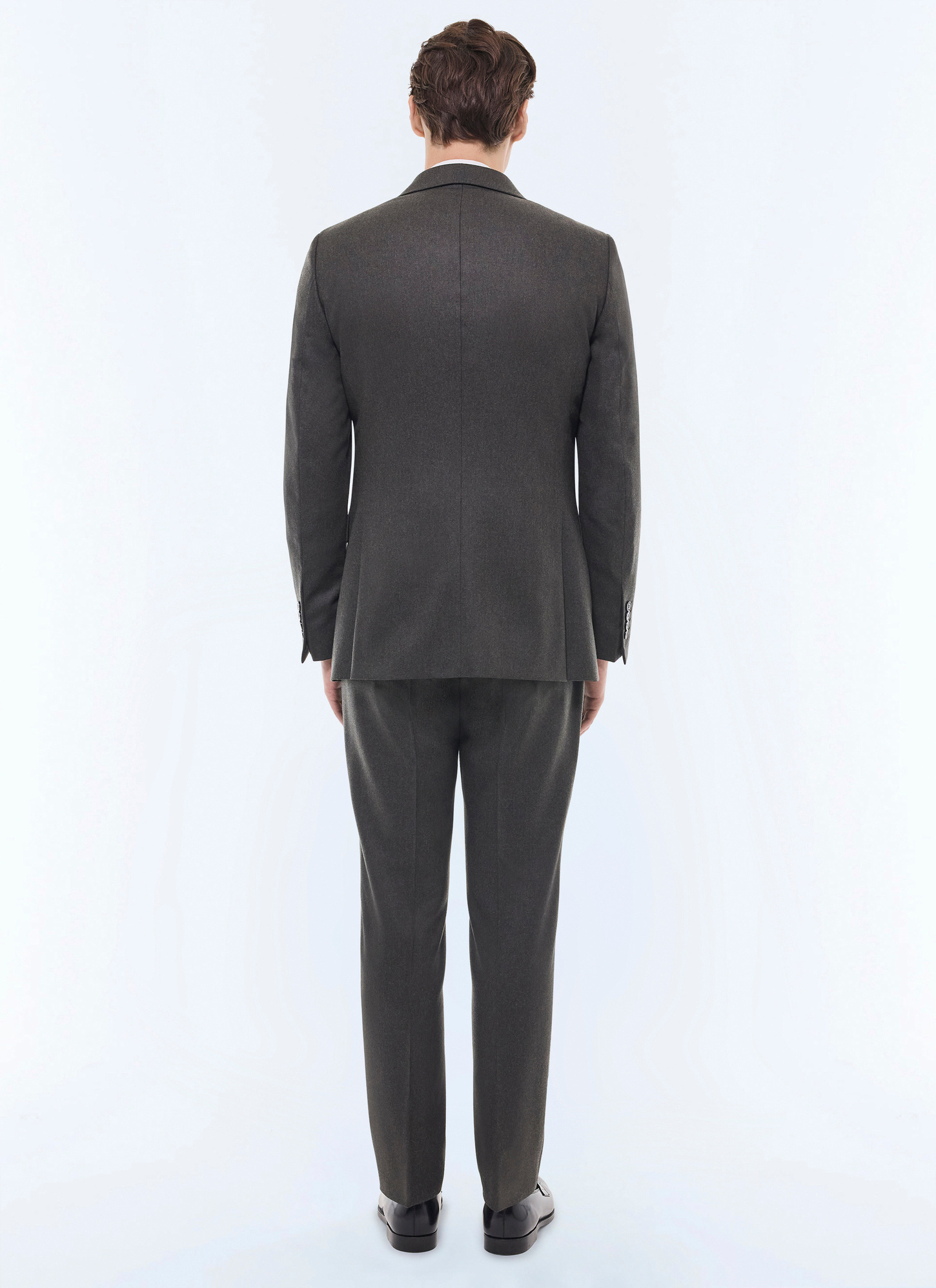 Men's green certified wool flannel suit Fursac - C3FEXU-EC29-H011