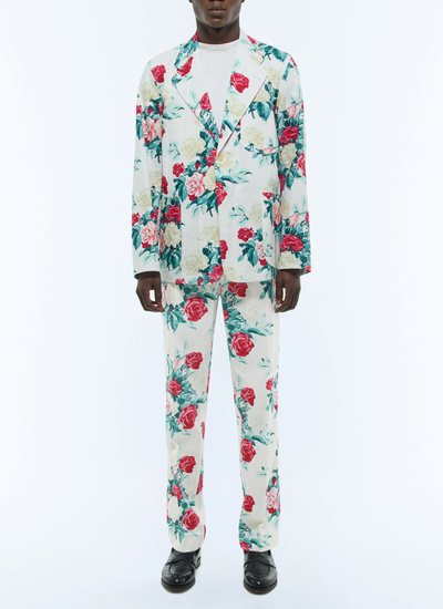 Men's pink cotton and linen canvas suit Fursac - C3FANA-FX12-L001