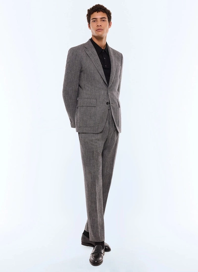 Men's suit grey virgin wool, cotton and linen Fursac - C3GITO-CX40-B022