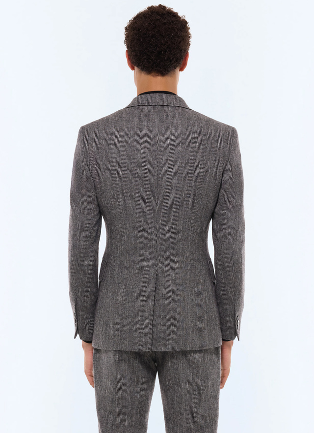 Men's virgin wool, cotton and linen suit Fursac - C3GITO-CX40-B022