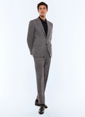 Straight cut herringbone wool suit - C3GITO-CX40-B022