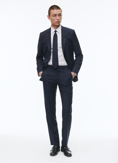 Men's navy blue suit Fursac - C1AIDO-AC81-31