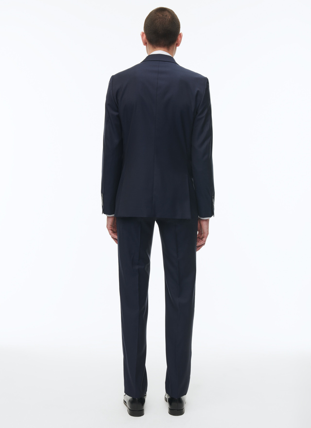 Men's blue, navy blue virgin wool suit Fursac - C1AIDO-AC81-31