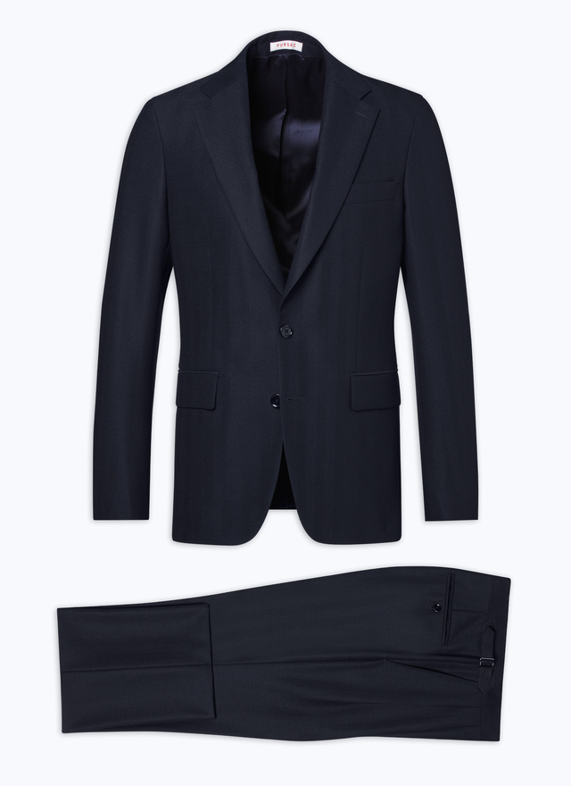 Men's navy blue suit Fursac - C3DODI-DX01-D030