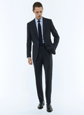 Fitted wool canvas suit - C3EVIP-EC34-D030