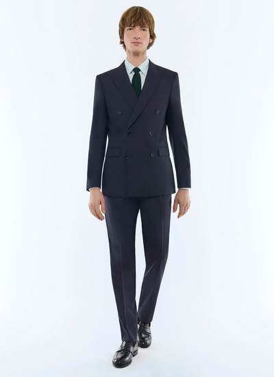 Men's navy blue suit Fursac - C3FOCA-BV01-30