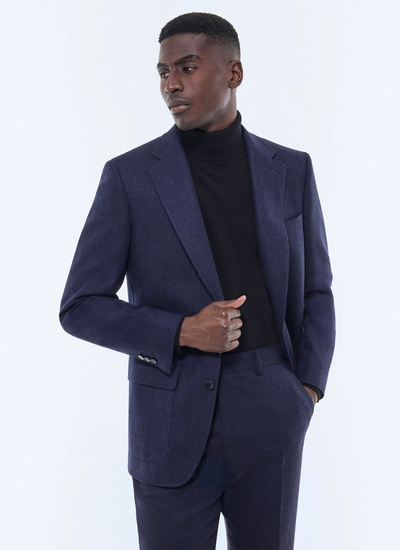 Men's navy blue suit Fursac - C3GITO-CX40-D030