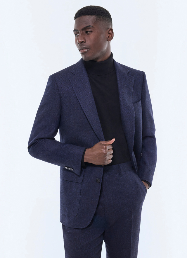 Men's navy blue suit Fursac - C3GITO-CX40-D030